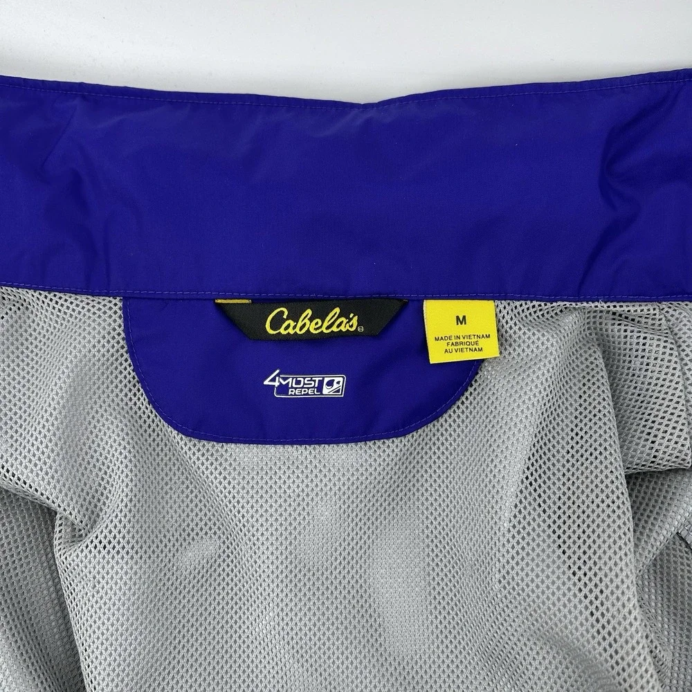 Cabela's 4Most Repel Womens Medium Rain Windbreaker‎ Jacket Hood Purple Gorpcore